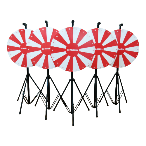 tombotto Glücksrad Standmodell, Durchmesser 1 Meter, individuelles Design